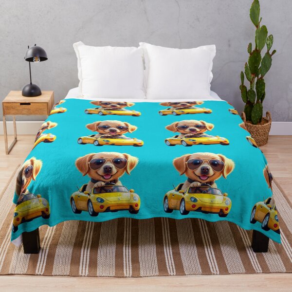 Item preview, Funny Dog Riding Yellow Sports Car | Cute Product Collection designed and sold by Bittor18.