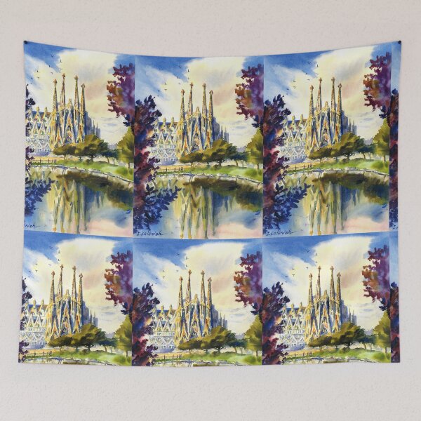 Item preview, fSagrada Familia. Streets of Barcelona, ​​Spain designed and sold by Colibri77.