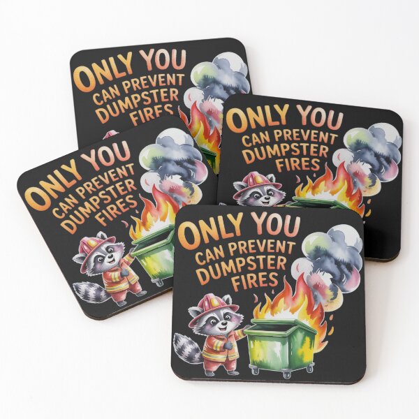 Item preview, Only You Can Prevent Dumpster Fires - Funny Raccoon Meme designed and sold by FurrFunPrints.