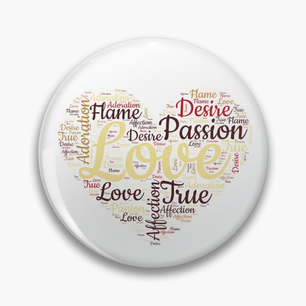 Item preview, Love Heart Word Art - Passion & Desire Typography designed and sold by dkza.