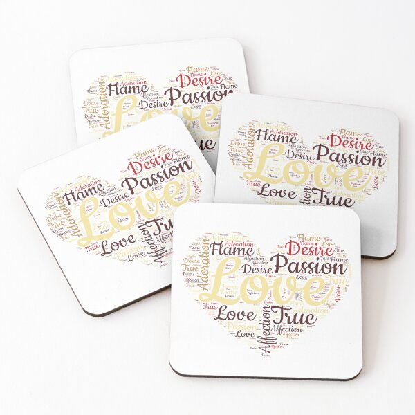 Item preview, Love Heart Word Art - Passion & Desire Typography designed and sold by dkza.