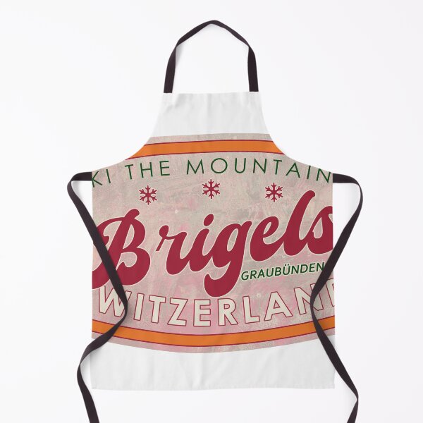 Item preview, Brigels, Switzerland, Graubünden, Ski, textured skiing badge designed and sold by Wanderful-roads.