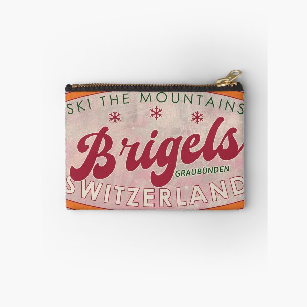 Item preview, Brigels, Switzerland, Graubünden, Ski, textured skiing badge designed and sold by Wanderful-roads.