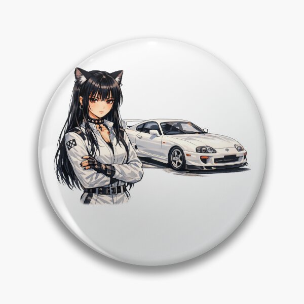 Item preview, Catgirl Anime Circuit Collection Toyota Supra (No Logo) designed and sold by GothCatHedral.