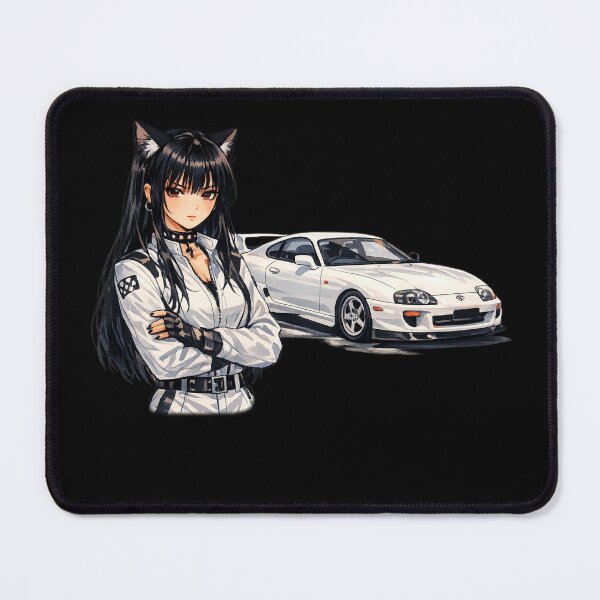 Item preview, Catgirl Anime Circuit Collection Toyota Supra (No Logo) designed and sold by GothCatHedral.