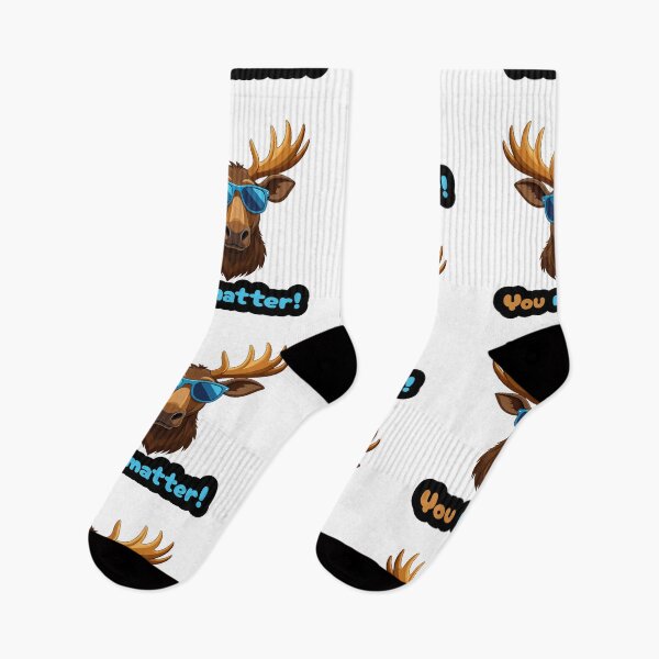 Item preview, You Matter Deer with Sunglasses – Cute Animal Positivity Quote Design designed and sold by FilzArt.