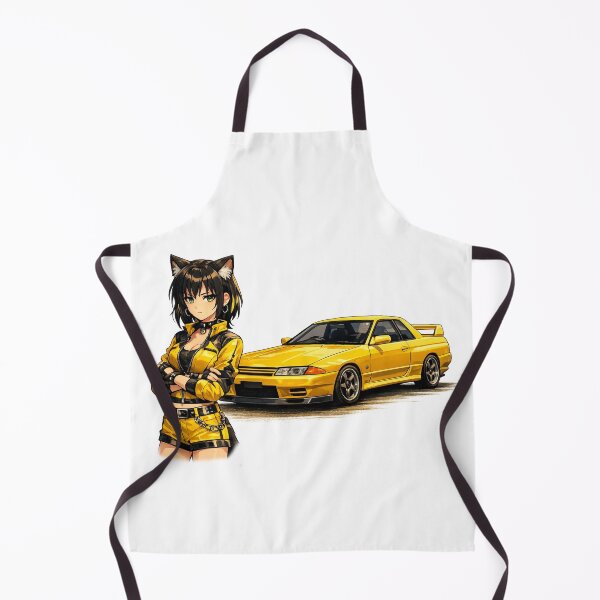 Item preview, Catgirl Anime Circuit Collection Nissan Skyline R32 (No Logo) designed and sold by GothCatHedral.