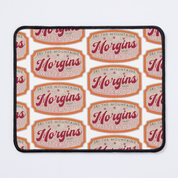Item preview, Morgins, Switzerland, Valais, Ski, textured skiing badge designed and sold by Wanderful-roads.