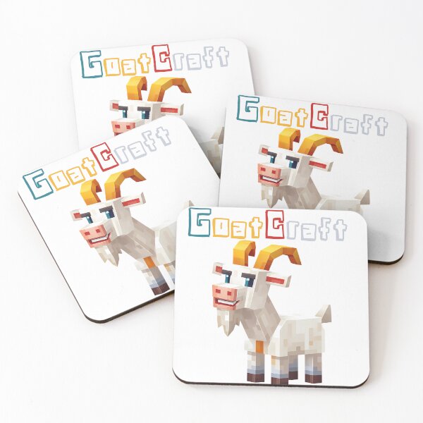 Item preview, GoatCraft Minecraft Goat - Cute Blocky Lego Style Art Print designed and sold by DesignArtist.ia.