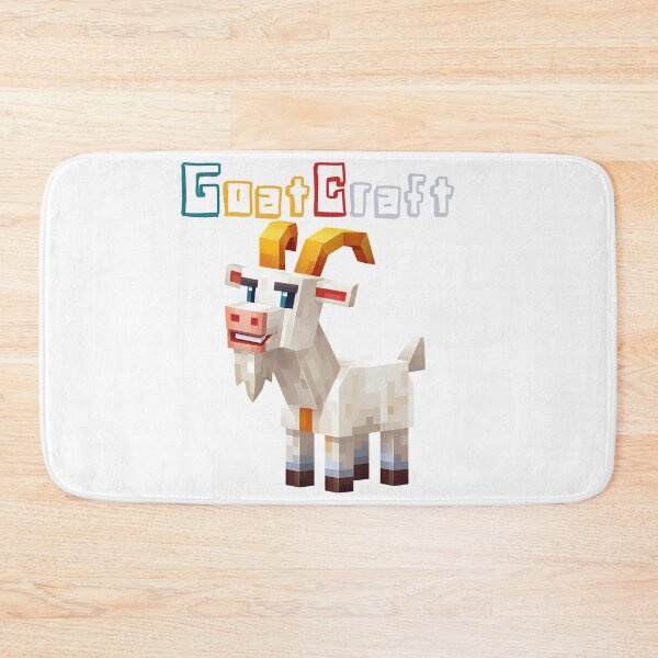 Item preview, GoatCraft Minecraft Goat - Cute Blocky Lego Style Art Print designed and sold by DesignArtist.ia.