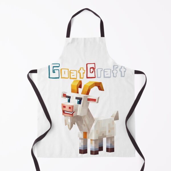 Item preview, GoatCraft Minecraft Goat - Cute Blocky Lego Style Art Print designed and sold by DesignArtist.ia.