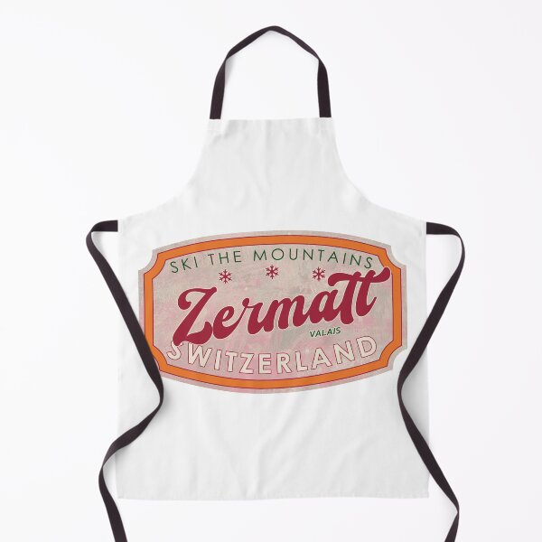 Item preview, Zermatt, Switzerland, Valais, Ski, textured skiing badge designed and sold by Wanderful-roads.
