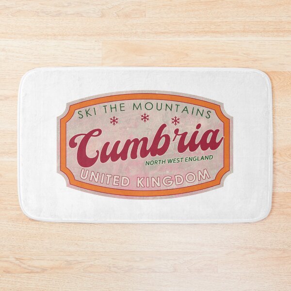 Item preview, Cumbria, United Kingdom, North West England, Ski, textured skiing badge designed and sold by Wanderful-roads.