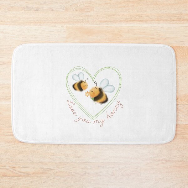 Item preview, Love You My Honey Cute Bee Pun – Sweet Watercolor Bumblebee Valentine's Day Design designed and sold by Tamer ⭐⭐⭐⭐⭐.