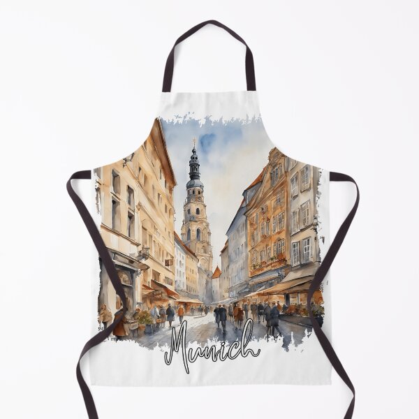 Item preview, Watercolor of Munich, Munich Germany designed and sold by Dressyourflag.