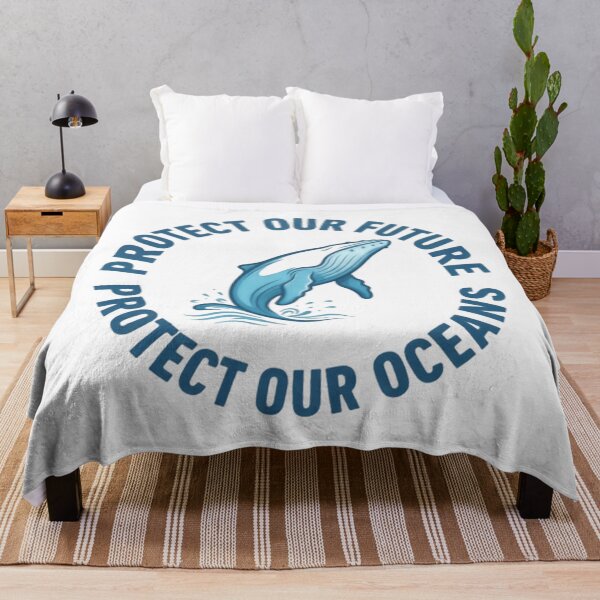 Item preview, Protect Our Future Protect Our Oceans Whale designed and sold by SkeletonsDanger.