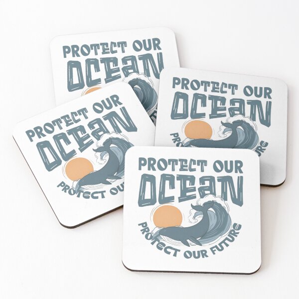 Item preview, Protect Our Ocean Protect Our Future Sunset Whales  designed and sold by SkeletonsDanger.