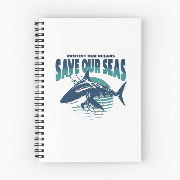 Item preview, Protect Our Oceans Save Our Seas Shark designed and sold by SkeletonsDanger.