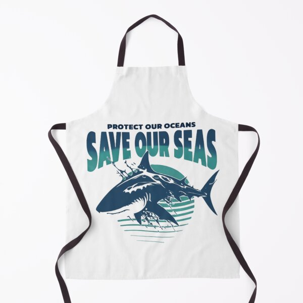 Item preview, Protect Our Oceans Save Our Seas Shark designed and sold by SkeletonsDanger.