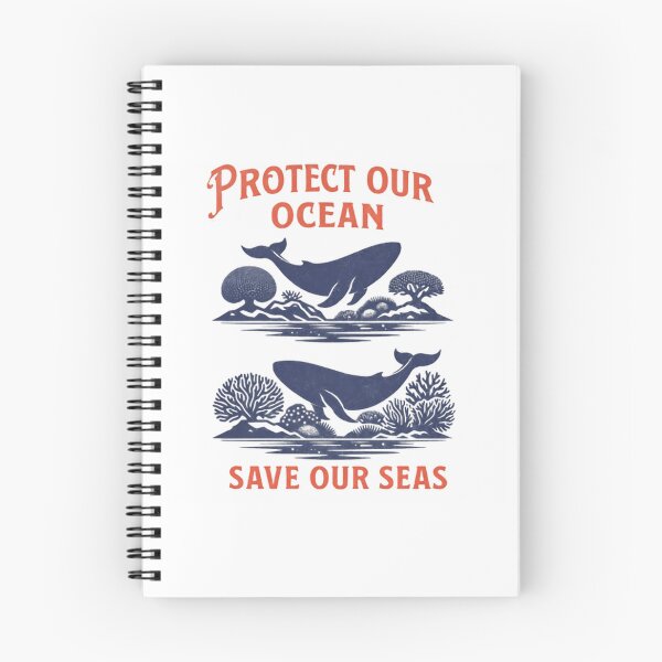 Item preview, Protect Our Ocean Save Our Seas Whales Sharks designed and sold by SkeletonsDanger.