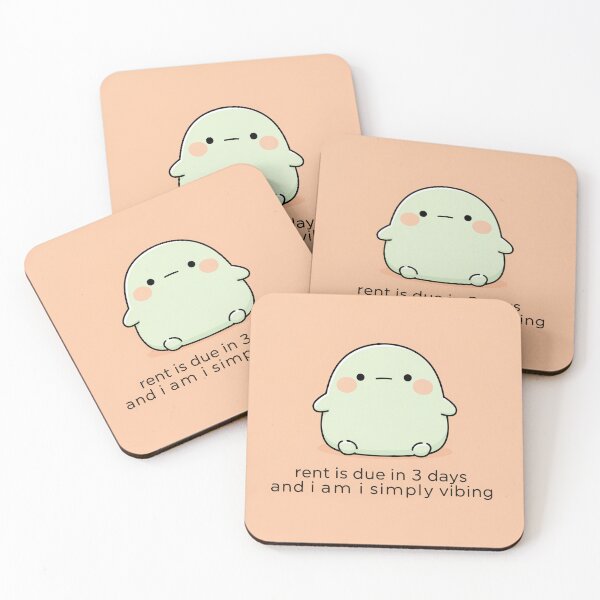 Item preview, Simply Vibing Rent Due Meme - Zoomer Humor designed and sold by PictorialWhimsy.