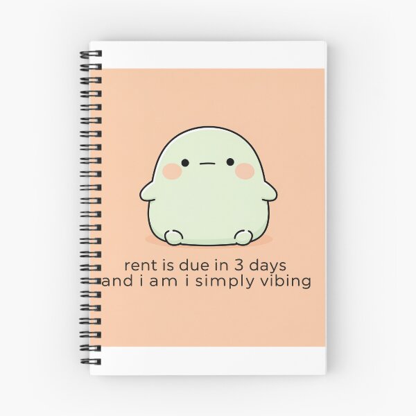 Item preview, Simply Vibing Rent Due Meme - Zoomer Humor designed and sold by PictorialWhimsy.