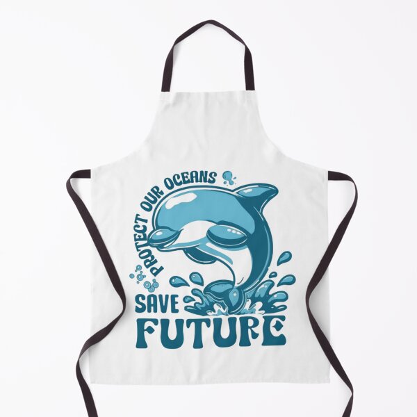 Item preview, Protect Our Oceans Bold Blue Wave Whale Sharks designed and sold by SkeletonsDanger.
