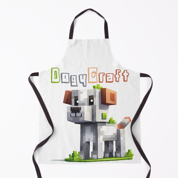 Item preview, DoggyCraft Minecraft Dog - Cute Blocky Lego Style Art Print designed and sold by DesignArtist.ia.