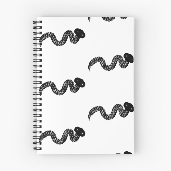 Item preview, Derpy Black and White Snake | Quirky Ink Texture Art designed and sold by HopeAndHustle.