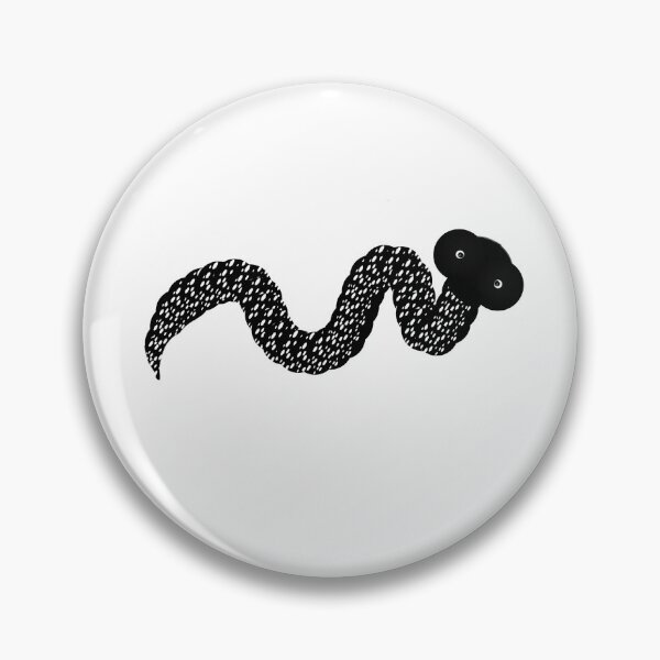 Item preview, Derpy Black and White Snake | Quirky Ink Texture Art designed and sold by HopeAndHustle.