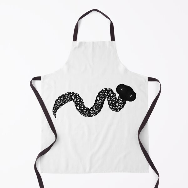 Item preview, Derpy Black and White Snake | Quirky Ink Texture Art designed and sold by HopeAndHustle.