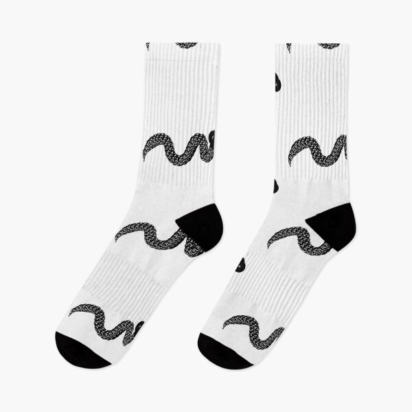 Item preview, Derpy Black and White Snake | Quirky Ink Texture Art designed and sold by HopeAndHustle.