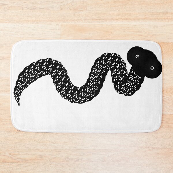 Item preview, Derpy Black and White Snake | Quirky Ink Texture Art designed and sold by HopeAndHustle.