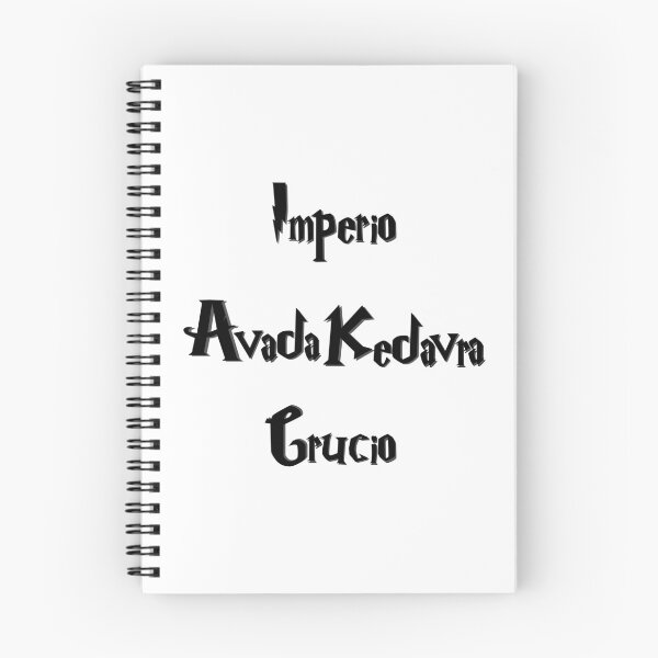 Item preview, The Three Forbidden Curses – Dark Magic Typography Design designed and sold by inallusha.