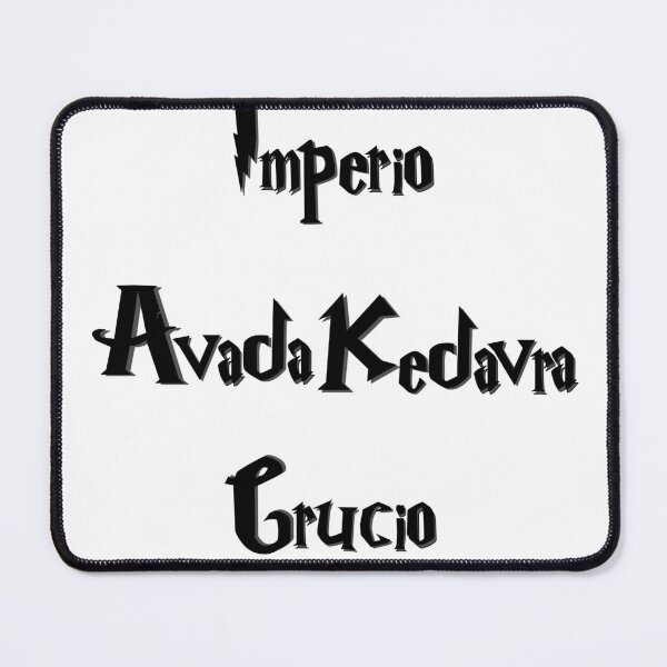 Item preview, The Three Forbidden Curses – Dark Magic Typography Design designed and sold by inallusha.
