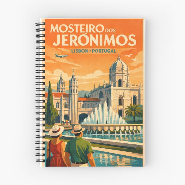 Item preview, Mosteiro dos Jerónimos – Lisbon – Retro Travel Poster Portugal designed and sold by Earth Celebration Designs.