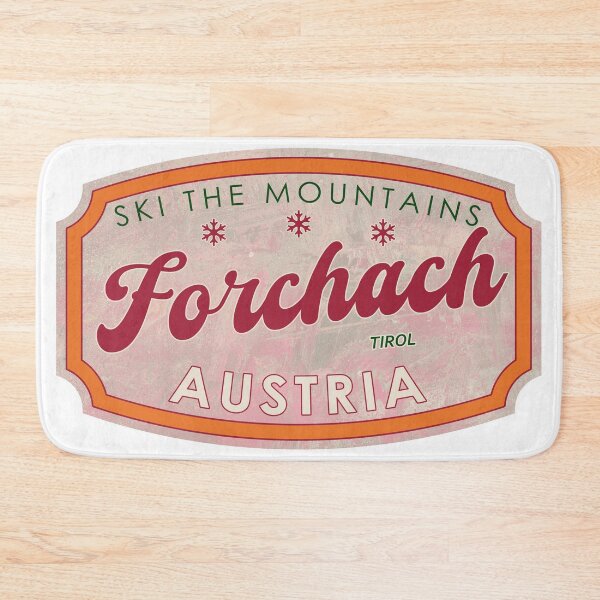 Item preview, Forchach, Tirol, Osterreich, Austria, Ski, textured skiing badge designed and sold by Wanderful-roads.