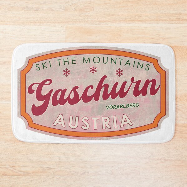 Item preview, Gaschurn, Austria, Vorarlberg, Ski, textured skiing badge designed and sold by Wanderful-roads.
