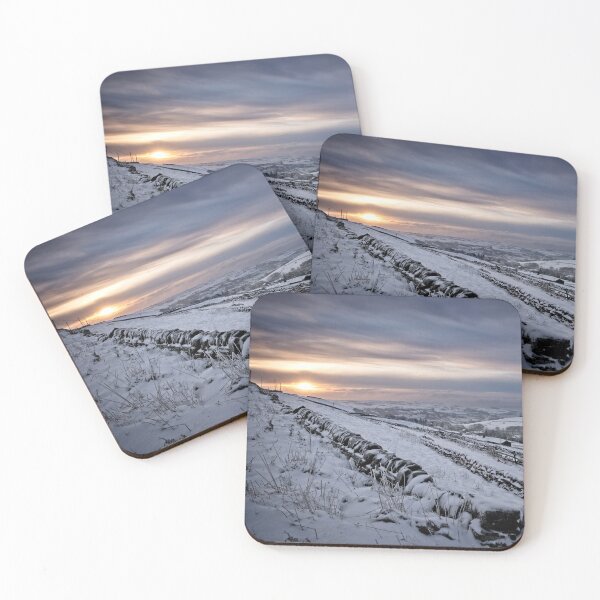 Item preview, Winter sunset with snow covered walls designed and sold by Stephen Jarman.