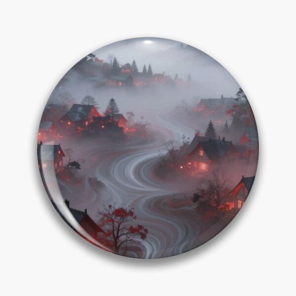 Artikelvorschau, Mystisches Dorf im Nebel – surrealer Fluss, warmes Licht und geheimnisvolle Atmosphäre entworfen und verkauft von FotoworldEdel.
