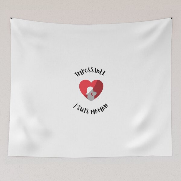 Item preview, Impossible, I'm a Mom - Mom Humor - Heart Silhouette designed and sold by Instants Design.