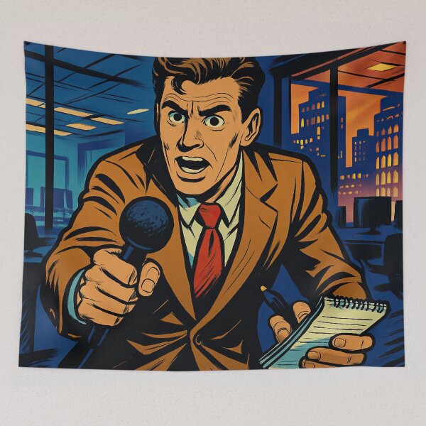 Item preview, Journalist | Comics - Cartoon style designed and sold by ComicsFactory.