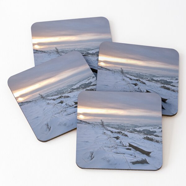 Item preview, Snowy sunset overlooking the valley designed and sold by Stephen Jarman.
