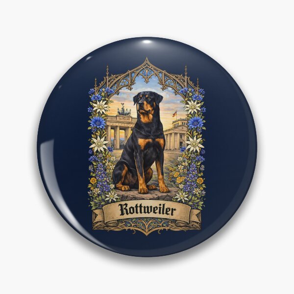 Item preview, Rottweiler Dog Brandenburg Gate Berlin Gothic Wall Art designed and sold by BorgSpareParts.