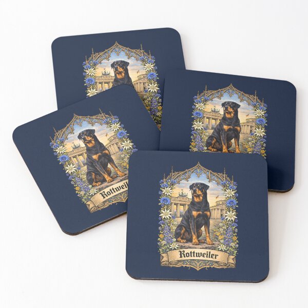 Item preview, Rottweiler Dog Brandenburg Gate Berlin Gothic Wall Art designed and sold by BorgSpareParts.