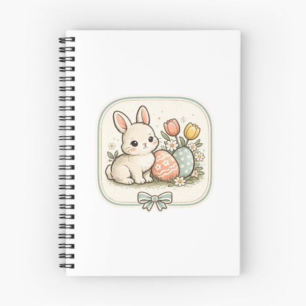 Item preview, Vintage Easter Bunny | Retro Spring Eggs & Flowers designed and sold by Hydravisions.