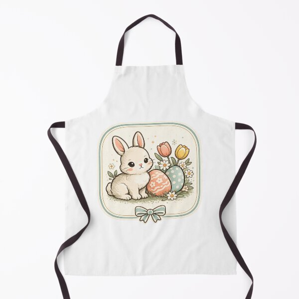Item preview, Vintage Easter Bunny | Retro Spring Eggs & Flowers designed and sold by Hydravisions.