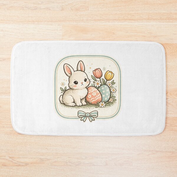 Item preview, Vintage Easter Bunny | Retro Spring Eggs & Flowers designed and sold by Hydravisions.