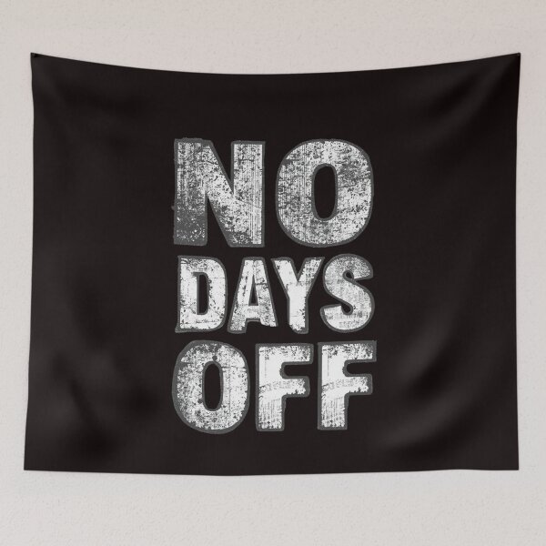 Item preview, No Days Off Gym Motivation T-Shirt designed and sold by guchieworldcollection.