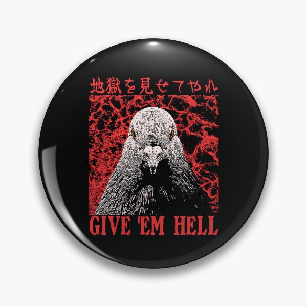 Item preview, Give 'Em Hell Pigeon designed and sold by VintageMedatsu.